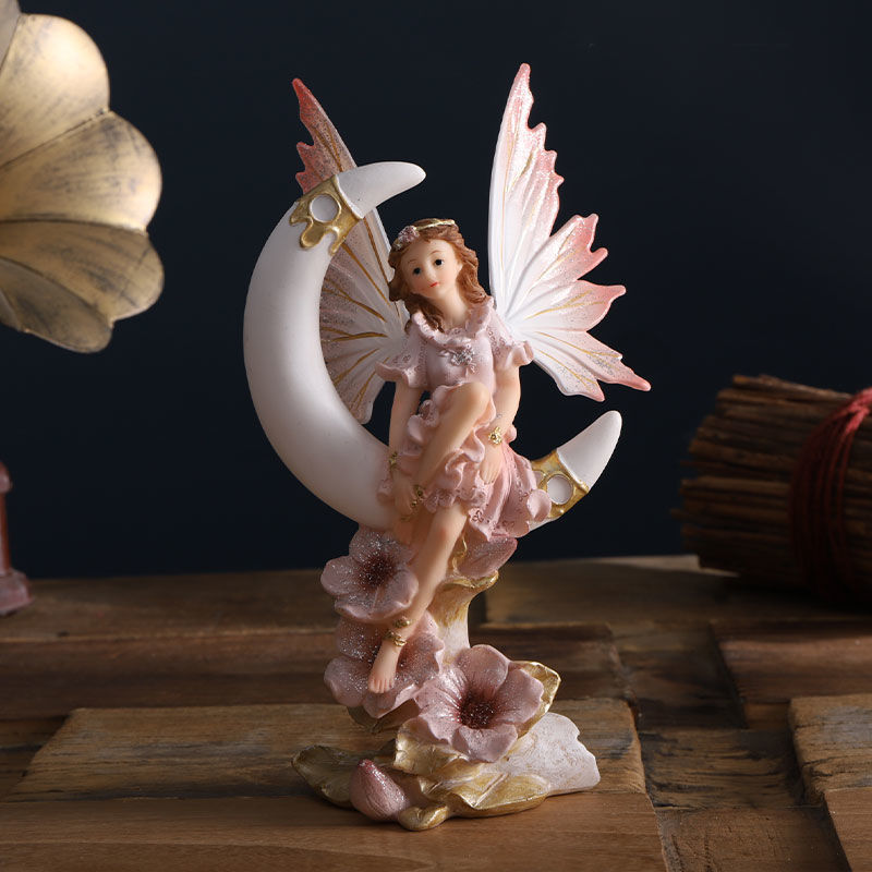 Home Decor Za - Nordic Angel Fairy Garden Statuette, Moderne