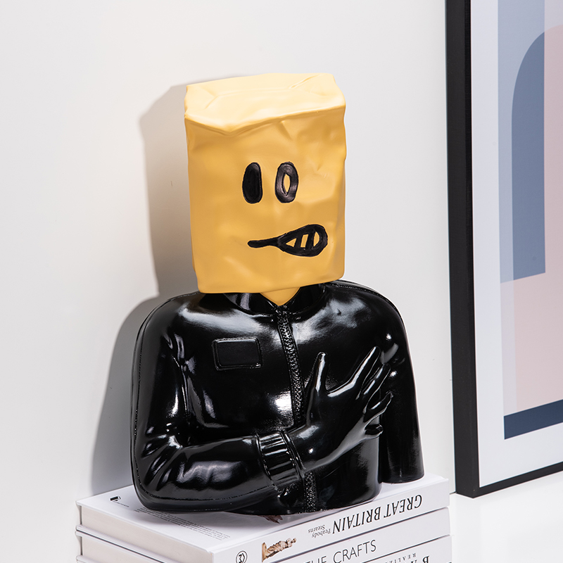 Home Decor Y2K - Nordic Home Decor Banksy Statue Wohnzimmer