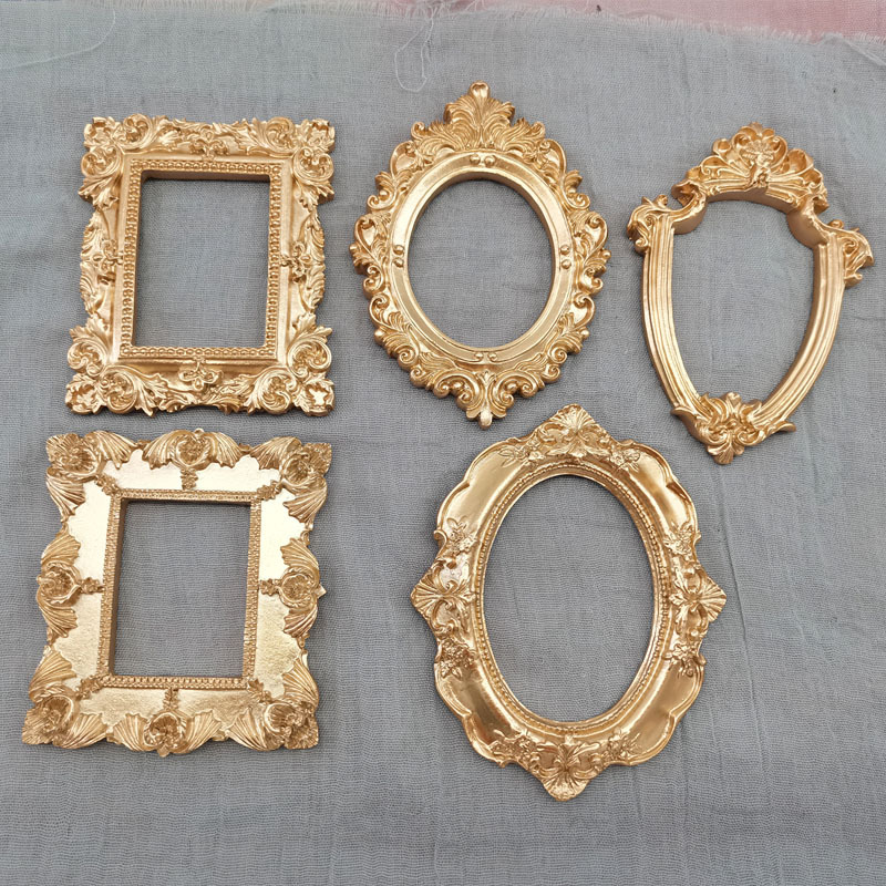 Bamboo Photo Frame - Mini-Gold, kleiner Fotorahmen, Requisiten für Fotoshootings,