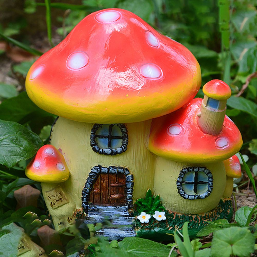 Home Decor Za - Miniatur Pilz Haus Harz Fee Garten