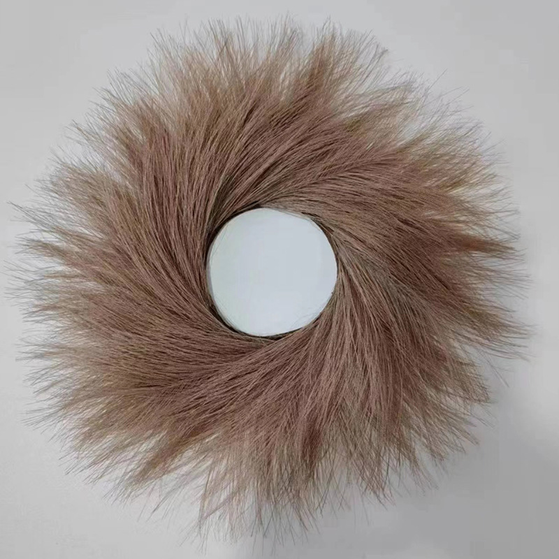 Pampas Grass Decor - Künstlicher Schilfkranz, Türbehang, Pampa-Grasgirlande für Wandbehang,