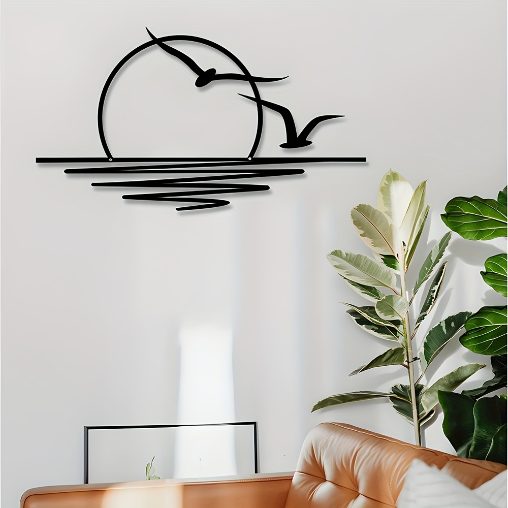 Möwe Sonnenaufgang Kunst Wandt – Home Decor Indonesia Bewertung und Preis