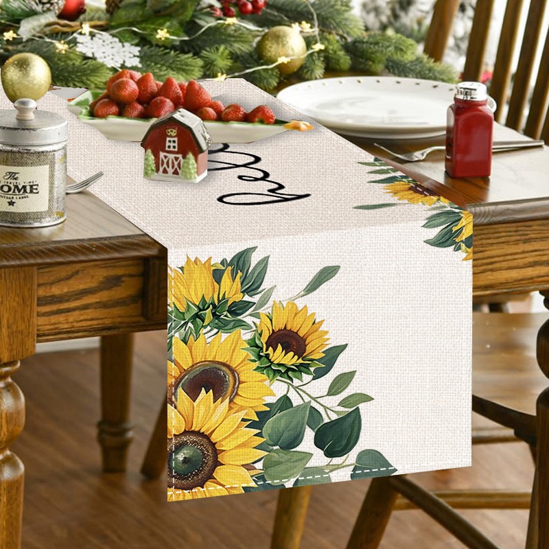 5-teiliges Frühling-Sommer Blu – Linen Table Runner Bewertung und Preis