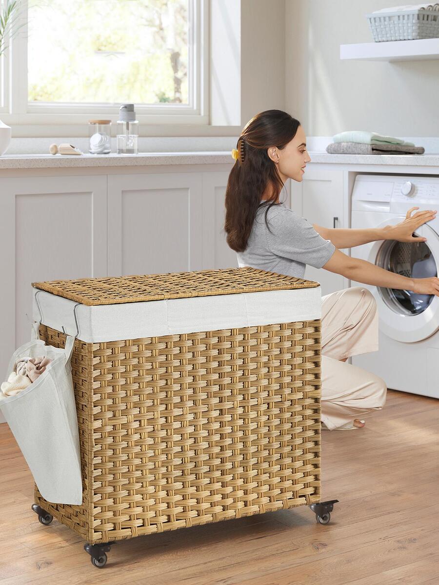 Wäschekorb mit Deckel, 42,3 Ga – Rattan Plant Basket Bewertung und Preis