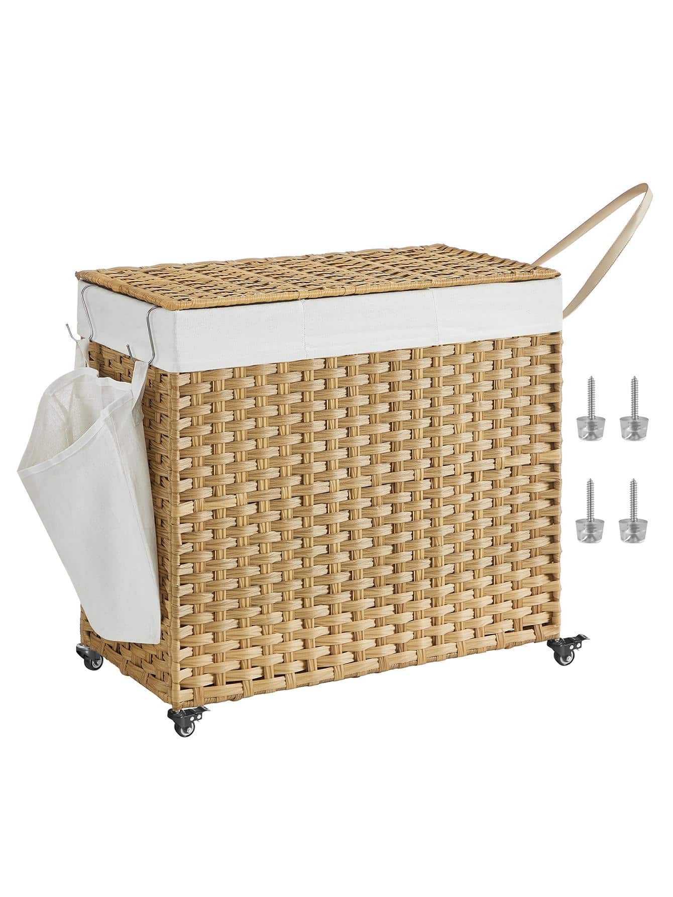 Wäschekorb mit Deckel, 42,3 Ga – Rattan Plant Basket Bewertung und Preis