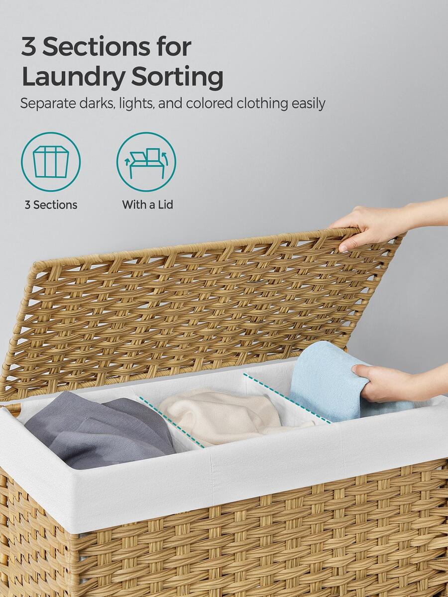Wäschekorb mit Deckel, 42,3 Ga – Rattan Plant Basket Bewertung und Preis