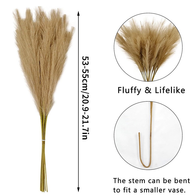 5 Stück/Set Künstliche Blumen  – Pampas Grass Decor Bewertung und Preis
