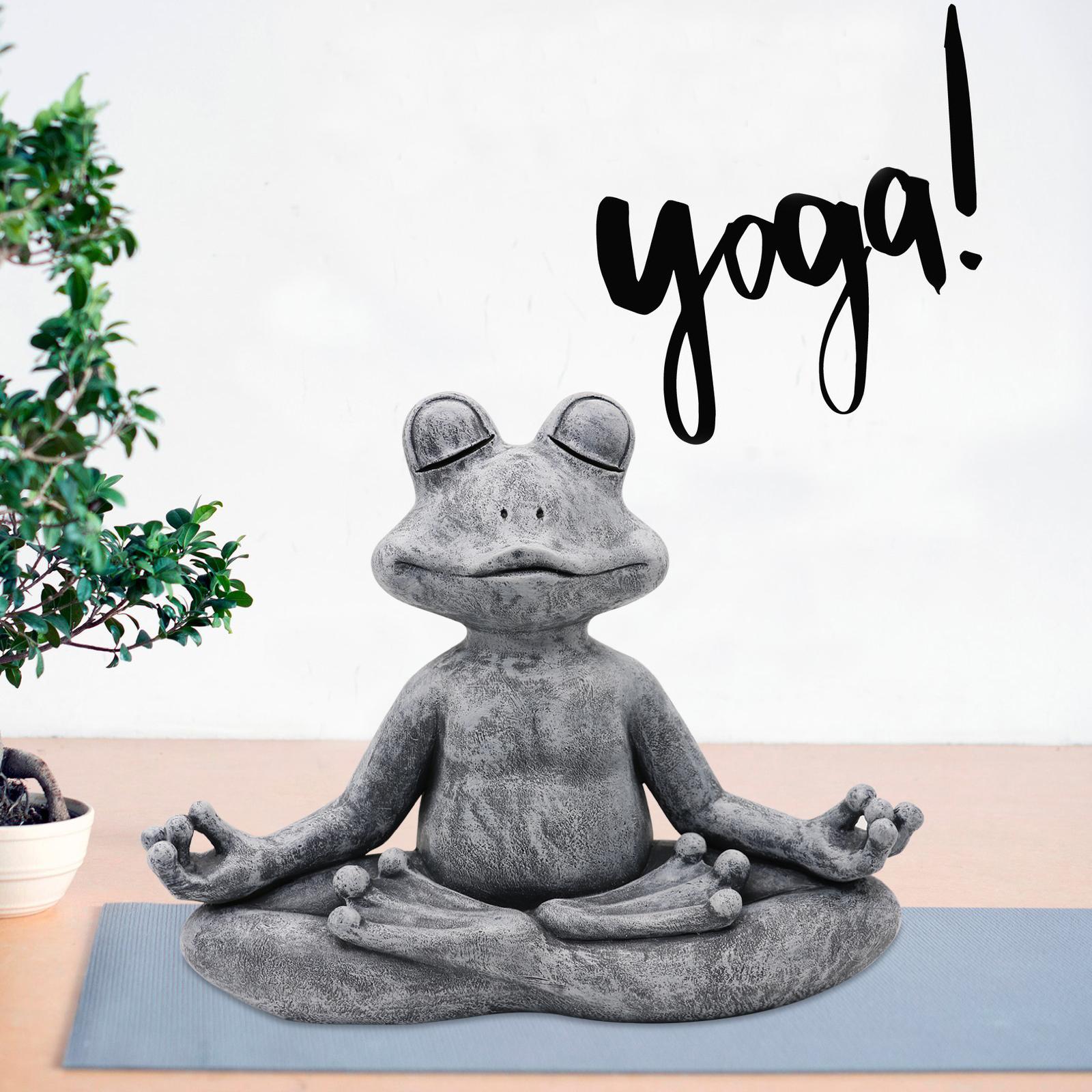 2023 Frosch Figur Harz Zen Yog – Home Decor Za Bewertung und Preis