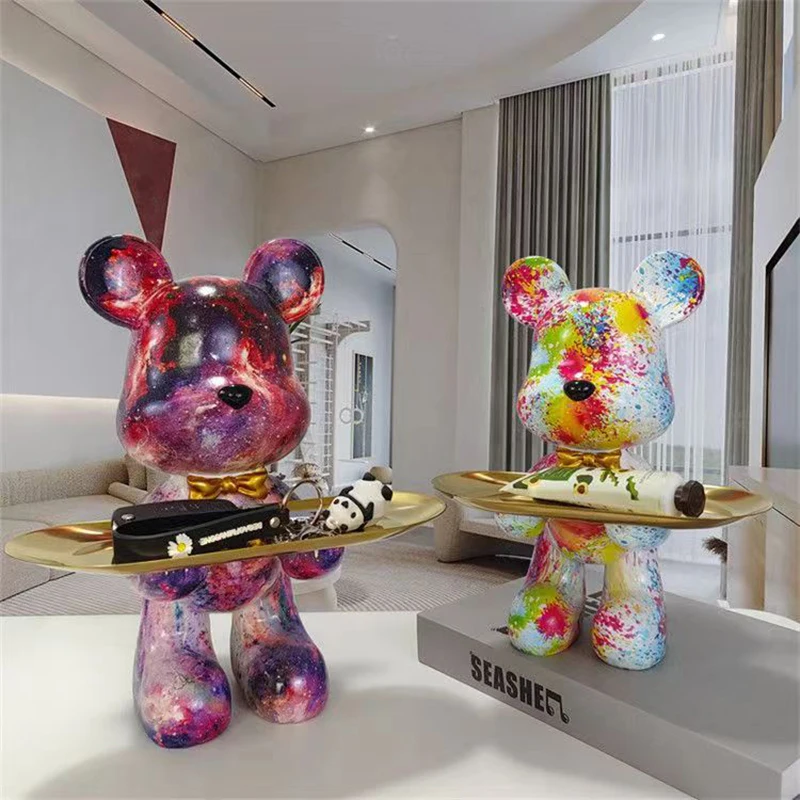 29 cm Graffiti Bär Figur Home  – Home Decor Y2K Bewertung und Preis