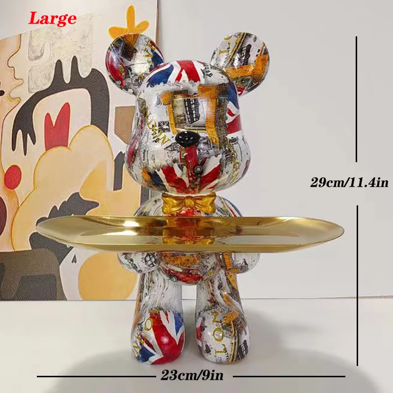 29 cm Graffiti Bär Figur Home  – Home Decor Y2K Bewertung und Preis