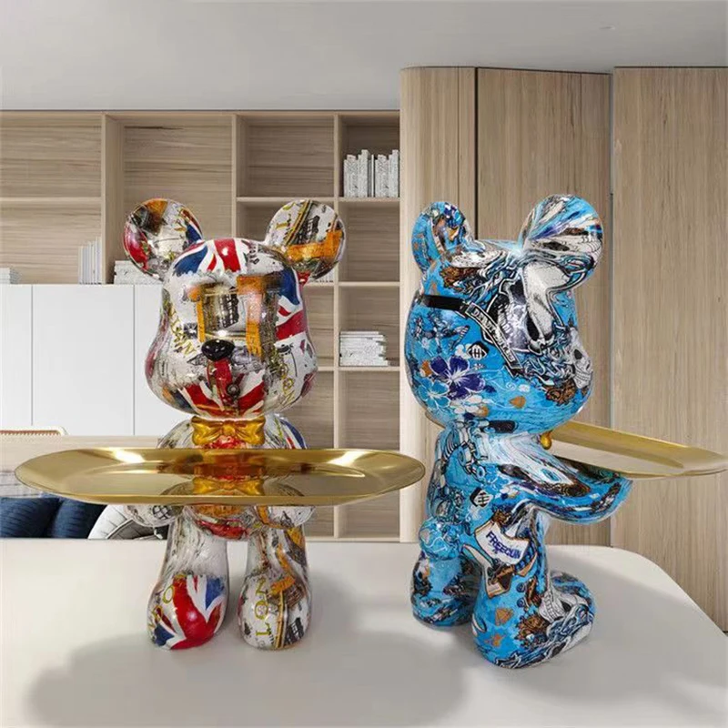 29 cm Graffiti Bär Figur Home  – Home Decor Y2K Bewertung und Preis