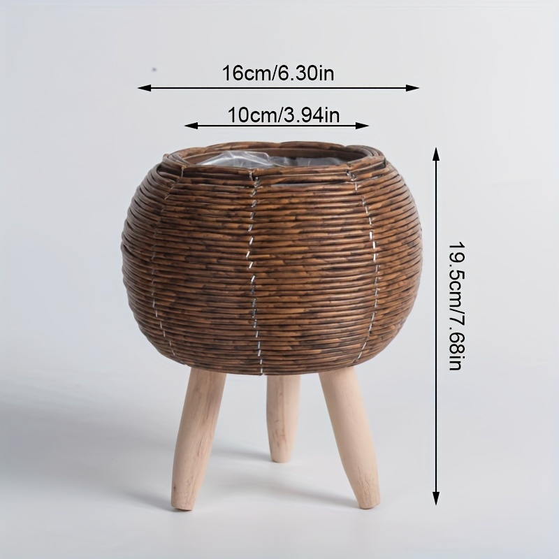 Charmanter rustikaler Rattan P – Rattan Plant Basket Bewertung und Preis