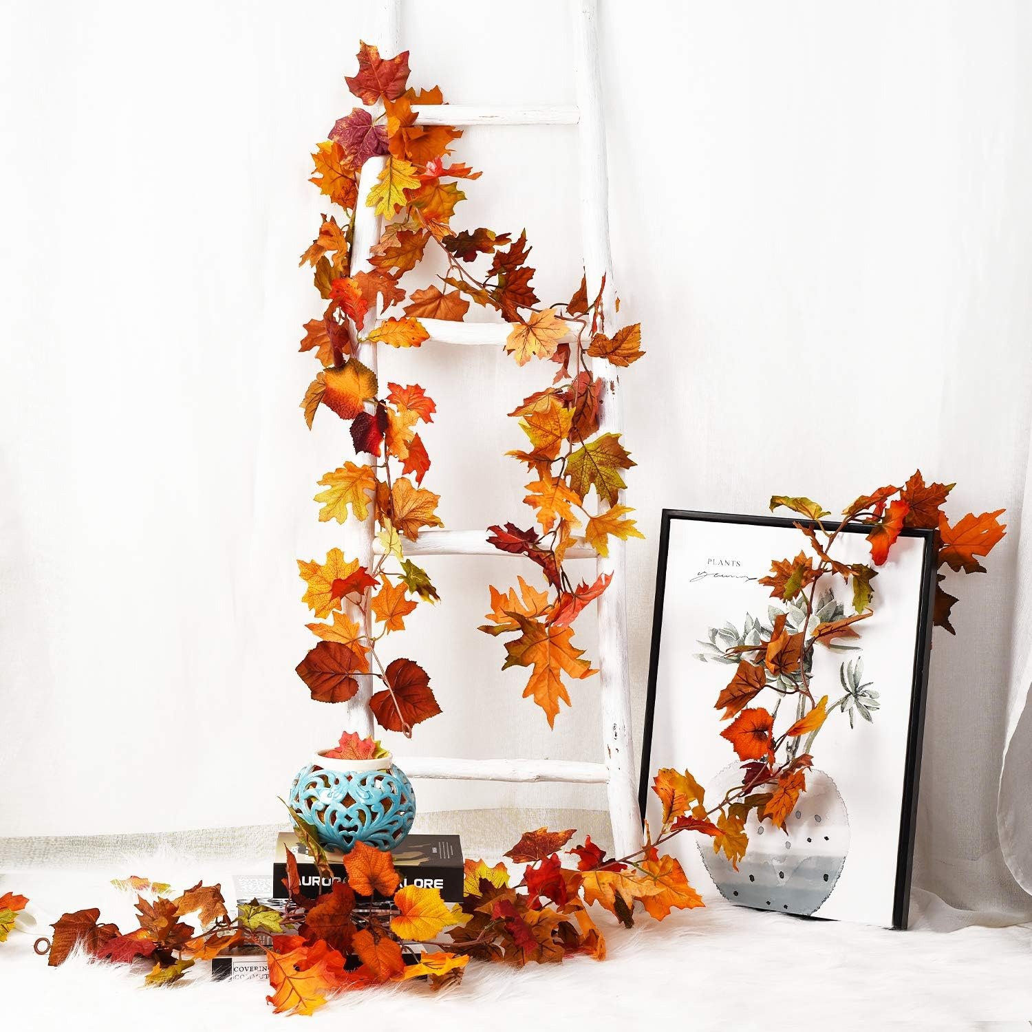 2M Künstliche Herbst-Ahornblat – Rattan Plant Basket Bewertung und Preis