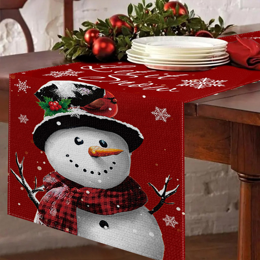 Festlicher Weihnachts-Tischläu – Linen Table Runner Bewertung und Preis