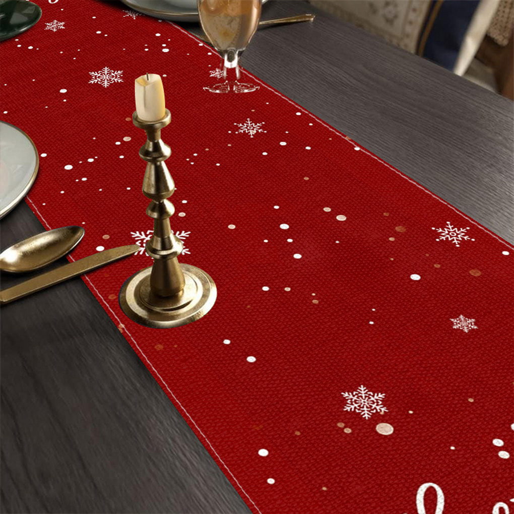 Festlicher Weihnachts-Tischläu – Linen Table Runner Bewertung und Preis