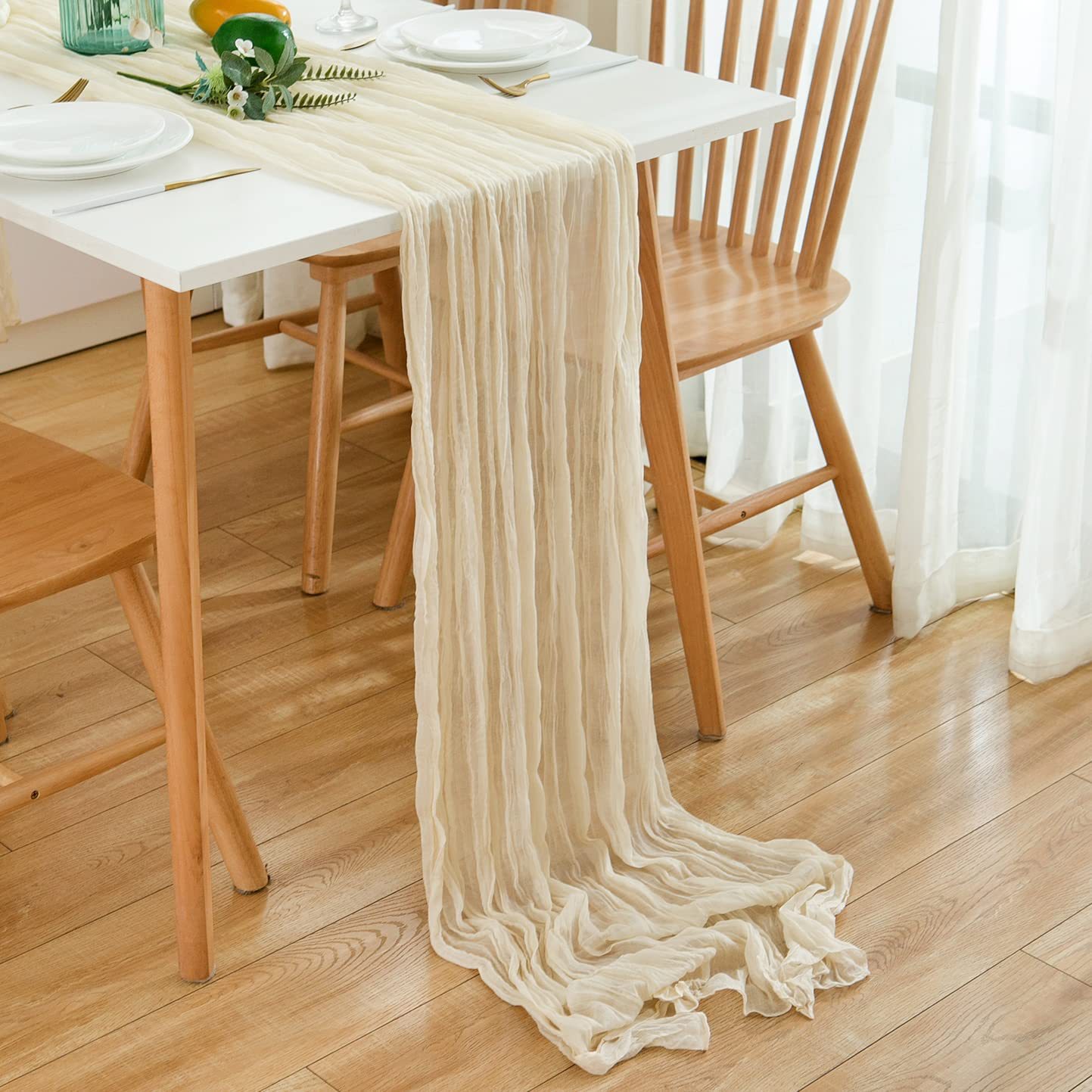 Falten-Gaze-Tischläufer, Käset – Linen Table Runner Bewertung und Preis