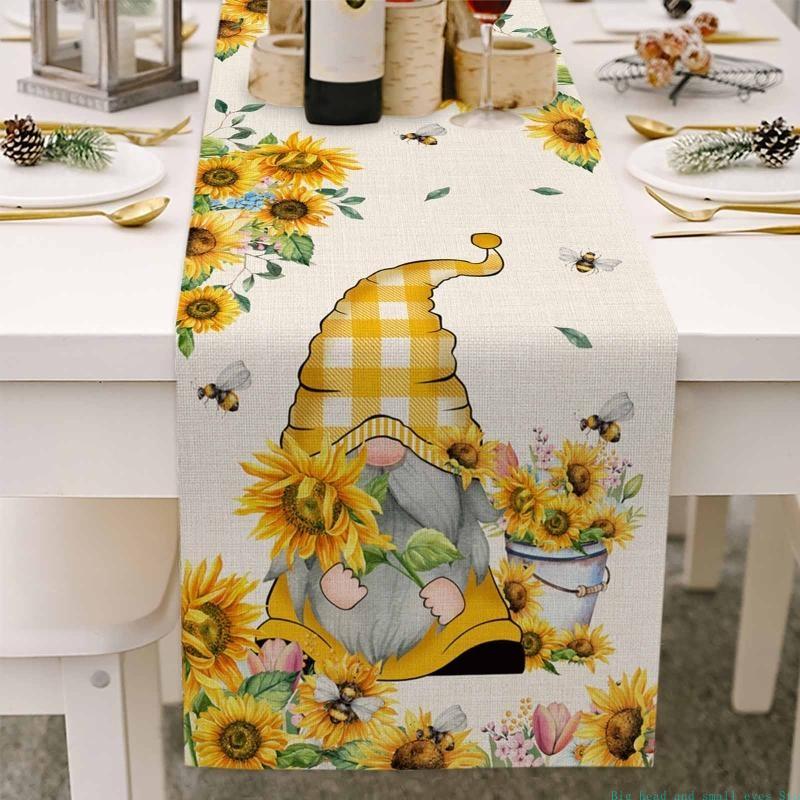 581C Sonnenblumen-Zwerg-Tischl – Linen Table Runner Bewertung und Preis