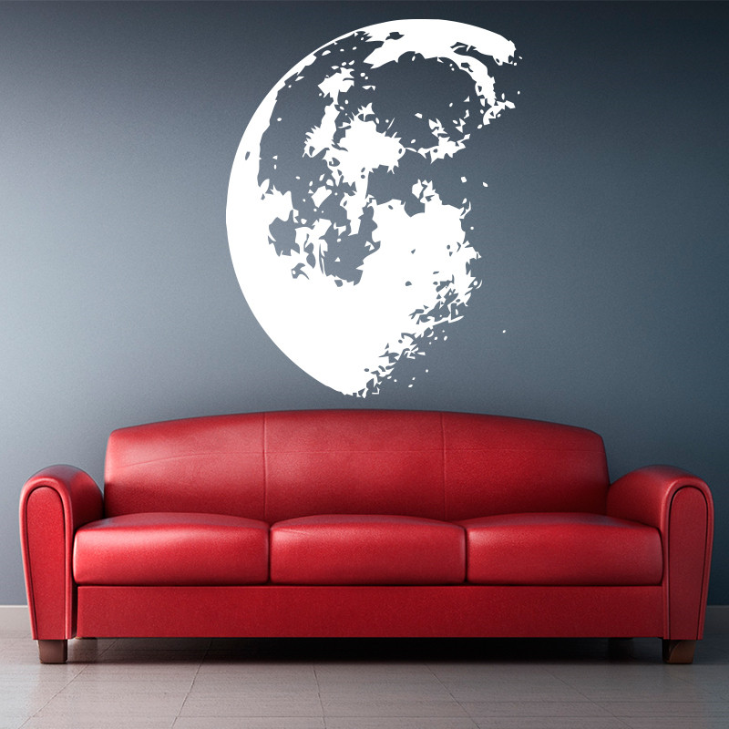 Weltraum Mond Wandaufkleber Ho – Home Decor Y2K Bewertung und Preis