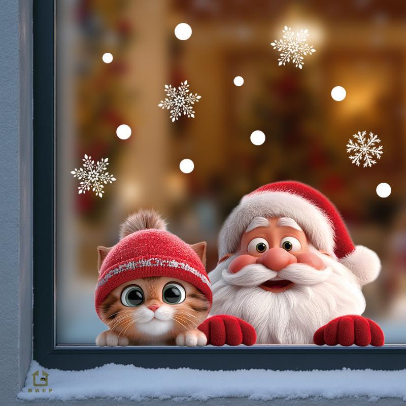 Abnehmbare Weihnachts-Fensters – Home Decor Theme Bewertung und Preis
